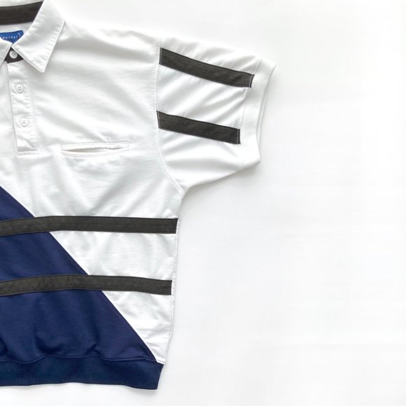 Vintage 80s TownCraft Colorblock Polo Shirt - Picture 7 of 9